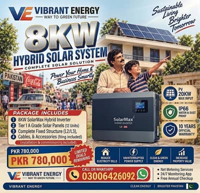 8KW HYBRID SOLAR SYSTEM — COMPLETE SOLAR SOLUTION