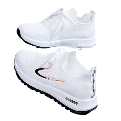 New White Shoes Student Flying Mesh Shoes Women's