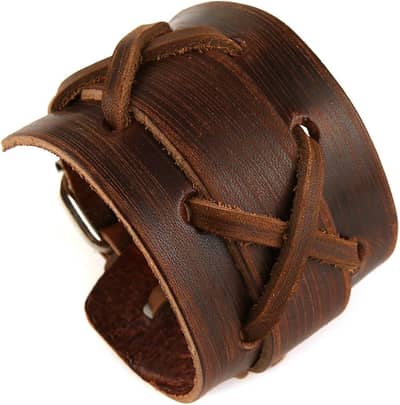 Leather handmade watch straps and bracelets.