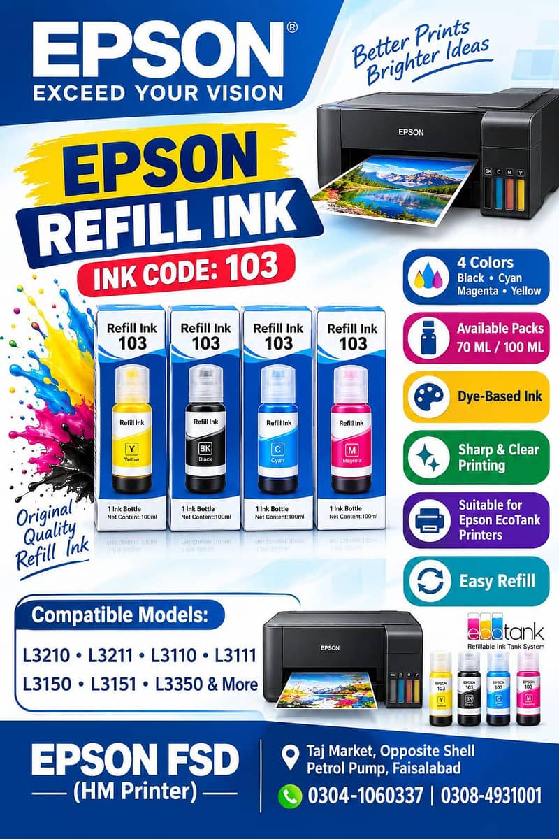 Epson Refill ink 0