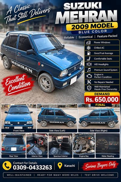 Suzuki Mehran VX 2009