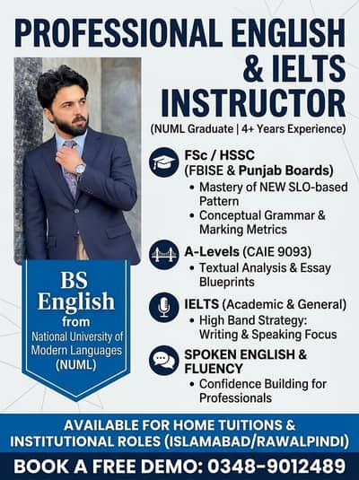 Professional teacher and IELTS Instructer