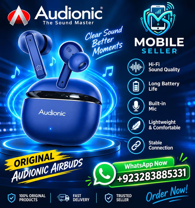 Audionic Airbuds Wireless Earbud 0