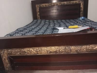 bed with mattress