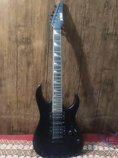 Ibanez Styled Hivolts  Electric Guitar – Black RG Style