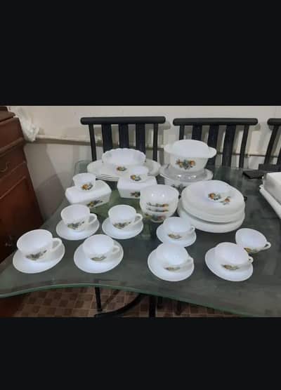 Vintage Arcopal France Crockery Set - Fruit de France Pattern - 51