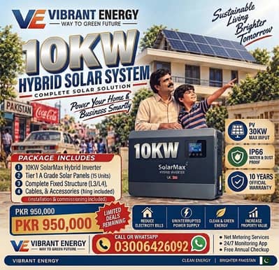 10KW HYBRID SOLAR SYSTEM — COMPLETE SOLAR SOLUTION