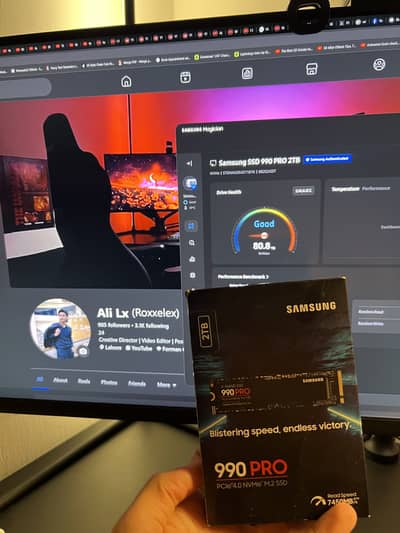 Samsung 990 Pro 2TB, good health