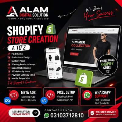 Alam Digital Solution – Digital Marketing & Shopify Services