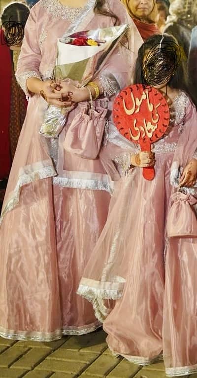 Lehanga choli with duppata and hanging purse
