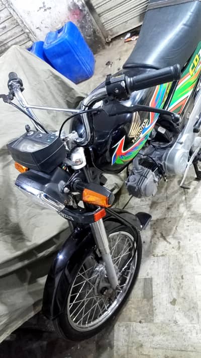 Honda CD-70 2021 Karachi num 1st owner Genuine condition