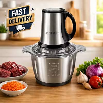 3L Electric Meat & Vegetable Chopper – Stainless Steel Food Grinder