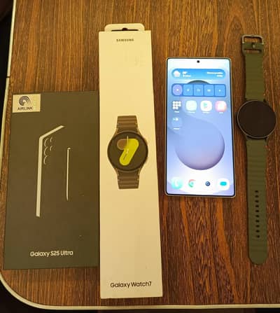 Samsung Mobile S25 Ultra + Galaxy Watch 7