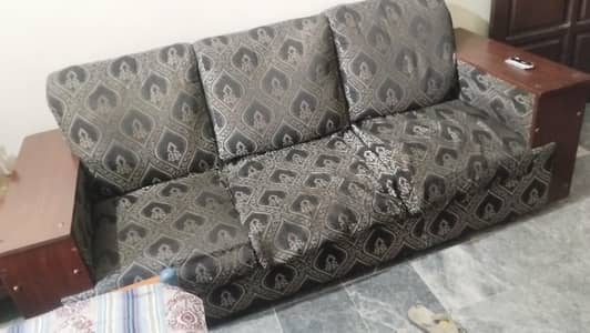 sofa sett solod wooden 5 seater 30000