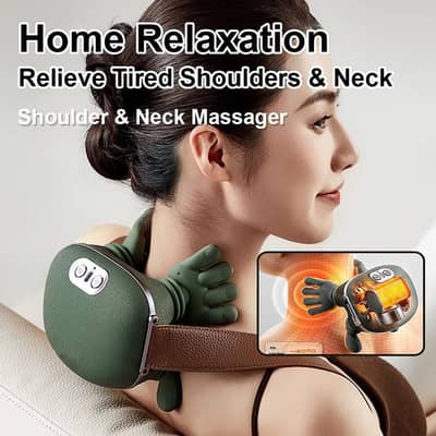 Heated 3 levels deep tissue shoulder massager