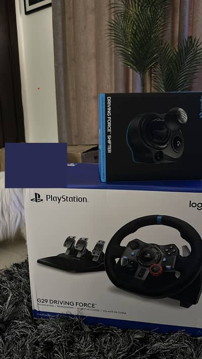 Logitech G29 steering wheel with manual gear and padel