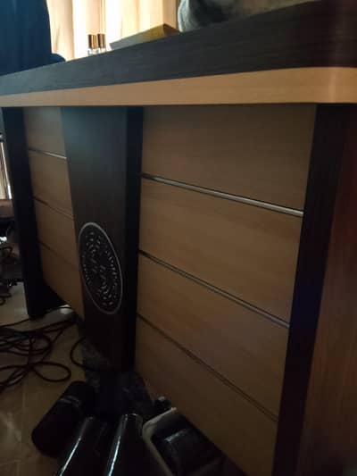 wooden table with chair