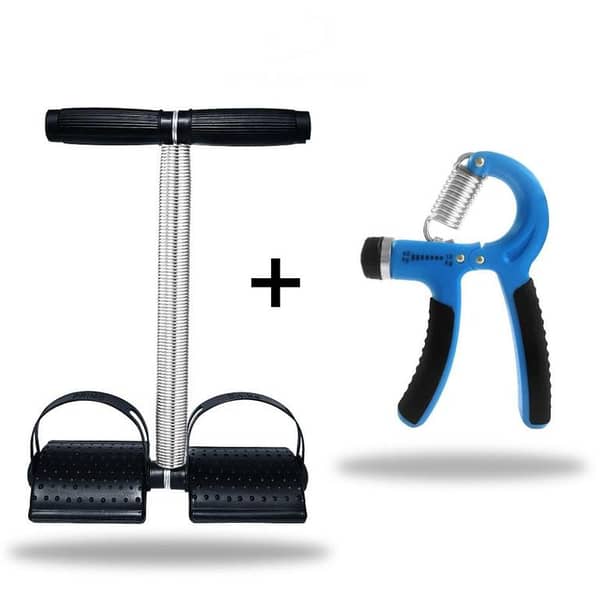 Tummy Trimmer Single Spring & Hand Gripper High Quality Weight Loss Exercise Machine for Abdominal Belly Fat Loss Abs Arm Muscle Home Gym Workouts Equipment for Men and Women, Best for House Wife’s and Mother to Reshape the Body