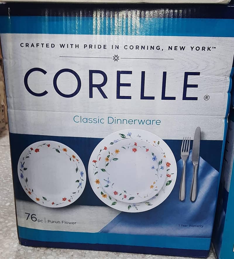Corelle 76 pcs dinnerware 1
