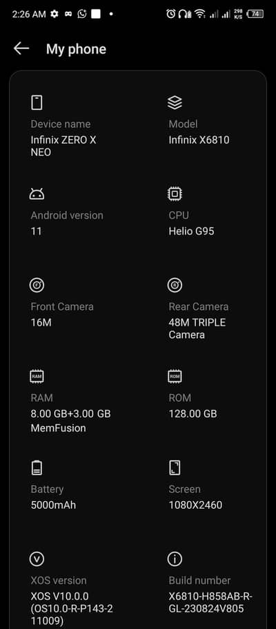 Infinix Zero X Neo