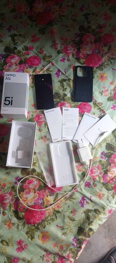 OPPO A5i for sale 4+4GB  128GB with original Box and 45watt Fast