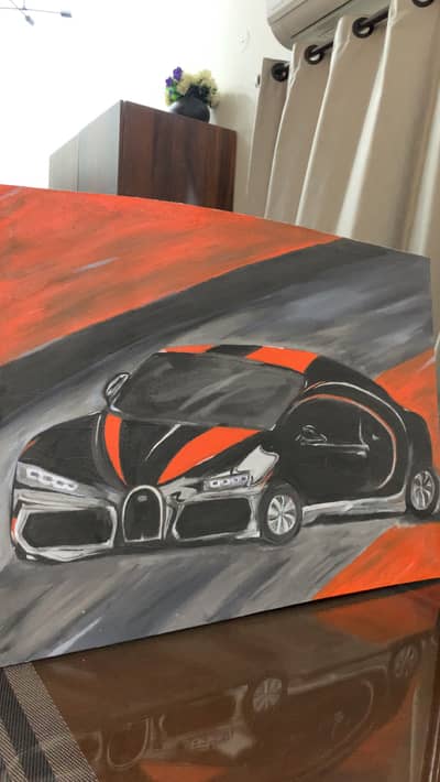 Buggati handmade drawing for room decorations