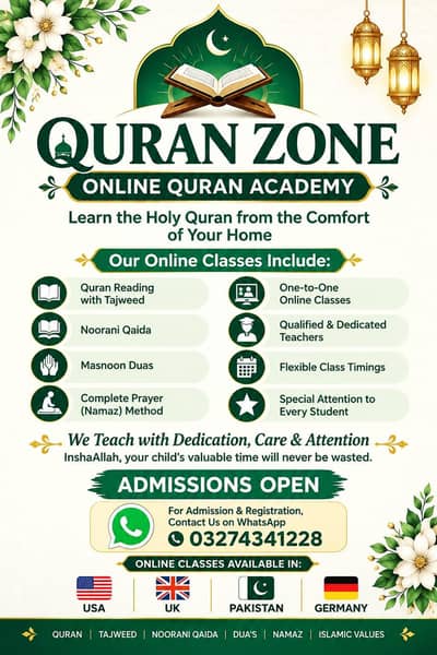 Online Quran Classes available