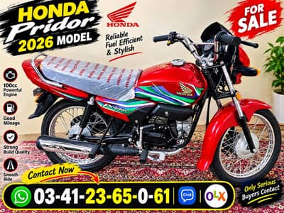 Honda Pridor 2026 Model | Unregistered| Brand New