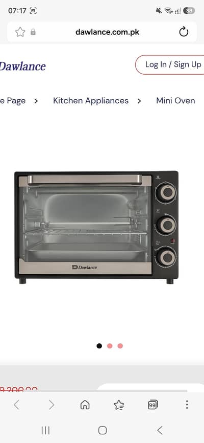 dawlance baking oven  model dw 4214 for sale