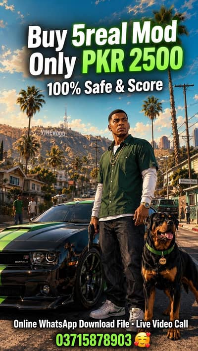 Gta 5 real mod buy now pkr 2500 only WhatsApp video live call 100%