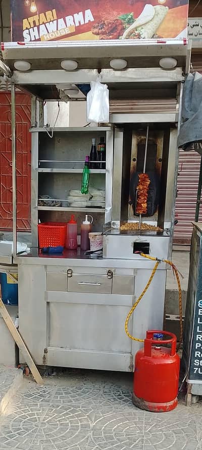 100% Pure Steel Heavy weight Shawarma Counter