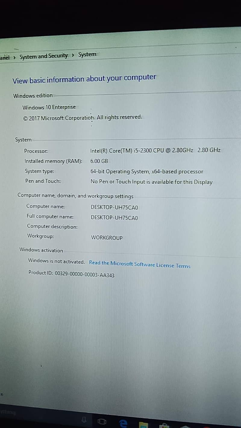 core i5 2nd generation full PC 10
