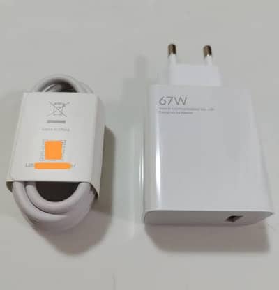 Xiaomi Original 67W Turbo Charger + Original Cable | Box Wali | Genuin