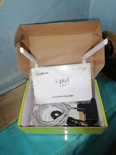 PTCL DSL modem 2.4Ghz wifi router PTA approved non Fiber optic