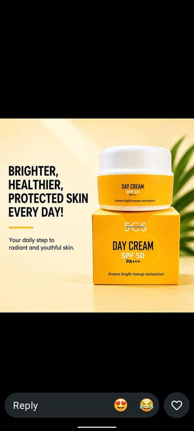 SCS SPF 50 Day Cream for Glowing skin