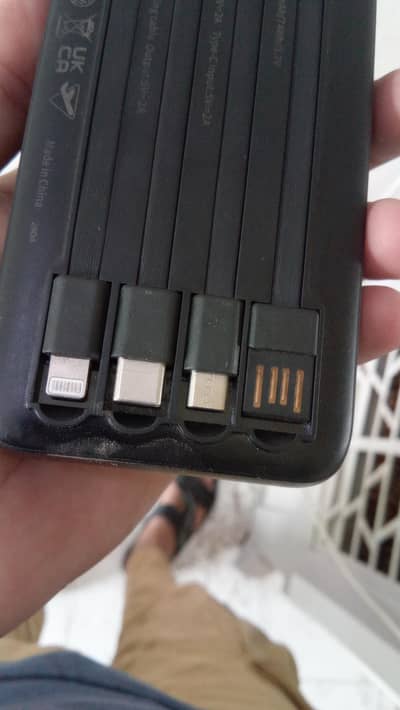 Powerbank 20000 MAH With 4 Builtin Cables