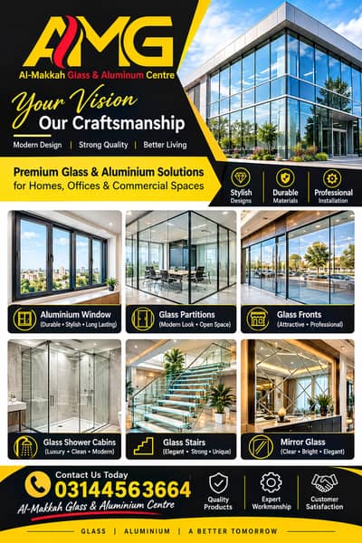 Aluminium Windows & Glass Work – Al Makkah Glass & Aluminium