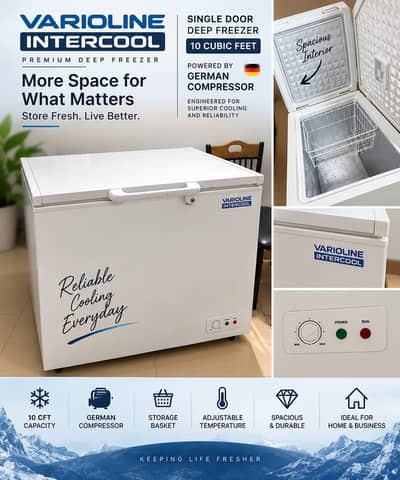 Varioline Intercool 10 CFT Deep Freezer – Single Door