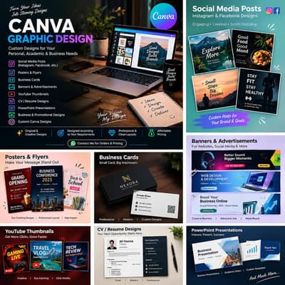 Canva Graphic Design | Posters, Posts, CVs & More
