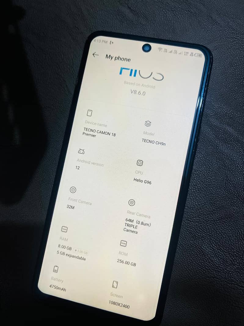 tecno camon 18 primer 8