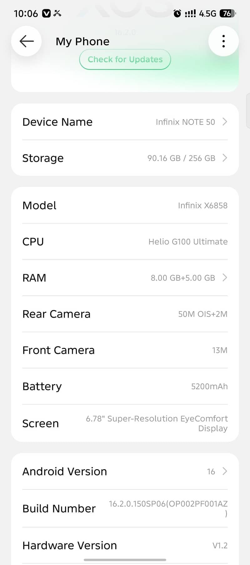 Infinix Note 50 8
