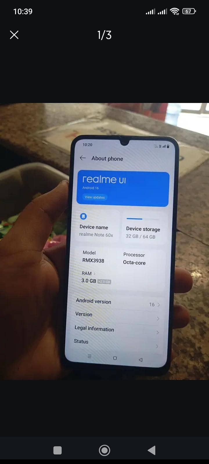 Realme Note 60x 0