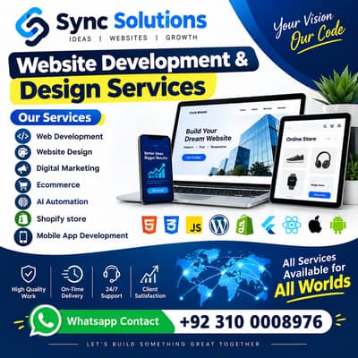 Web Developer, Website Design, WordPress Expert, SEO Expert,E-commerce