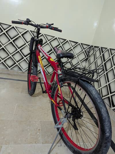Beautiful 26-Inch Red Sports Bicycle - Just 1 Month Used (Like New)