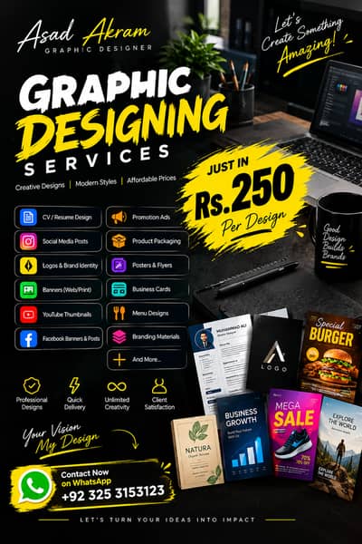 Professional Graphic Designer | Logo, Social Media & Branding