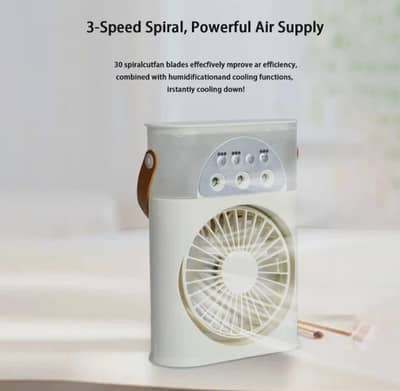 Mini Portable Fan White ABS Lightweight  Fan