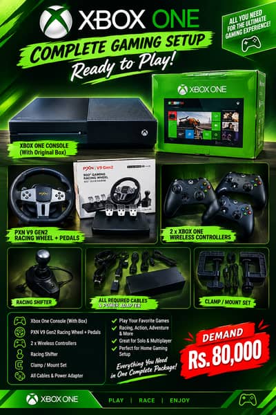 XBOX ONE COMPLETE GAMING SETUP – READY TO PLAY!