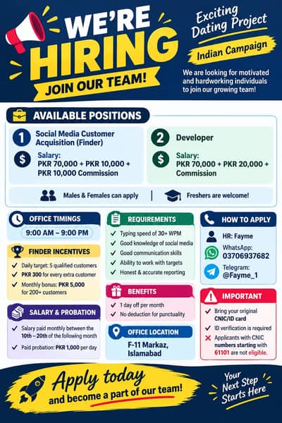 Call centre job, islamabad job,