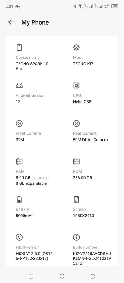 urgent sale Tecno Spark 10 Pro 8 256 only phone ha no open repair