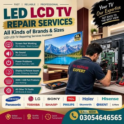 LED Repair | Plasma TV Repair | LCD Repair | Home Services Available